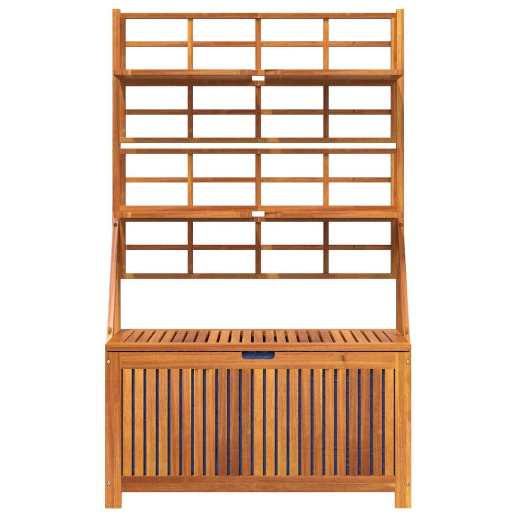 vidaXL Truhe mit Rankgitter 99x50x160 cm Massivholz Akazie