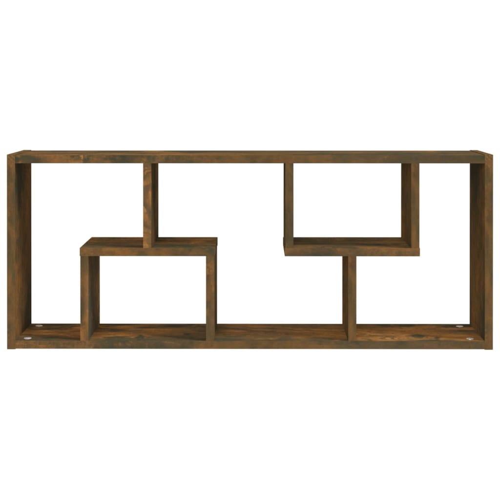 vidaXL Wandregal Räuchereiche 36x16x90 cm Holzwerkstoff