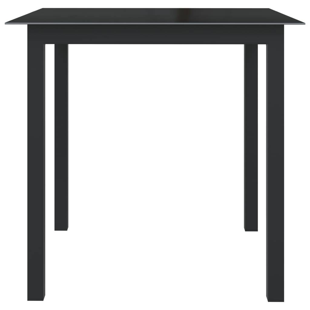 vidaXL 5-tlg. Garten-Essgruppe Aluminium Anthrazit
