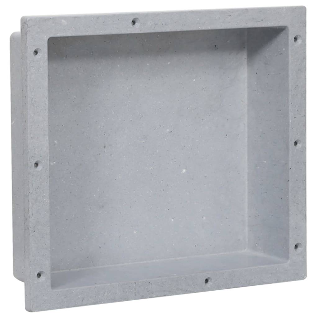 vidaXL Duschnische Mattgrau 41x36x10 cm