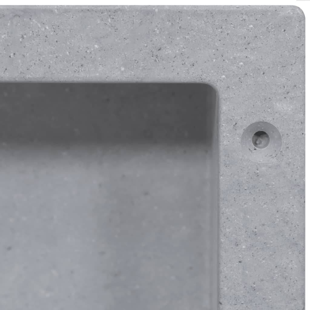 vidaXL Duschnische Mattgrau 41x36x10 cm