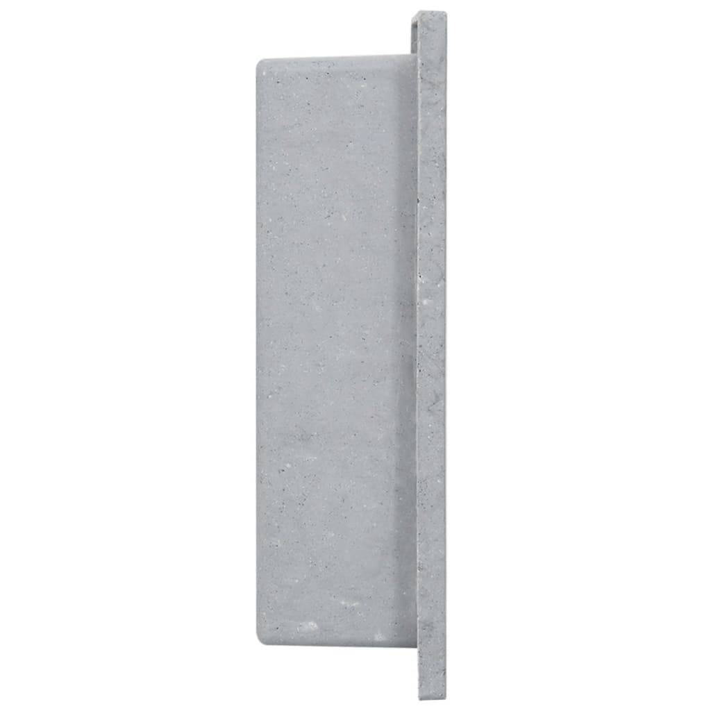 vidaXL Duschnische Mattgrau 41x36x10 cm