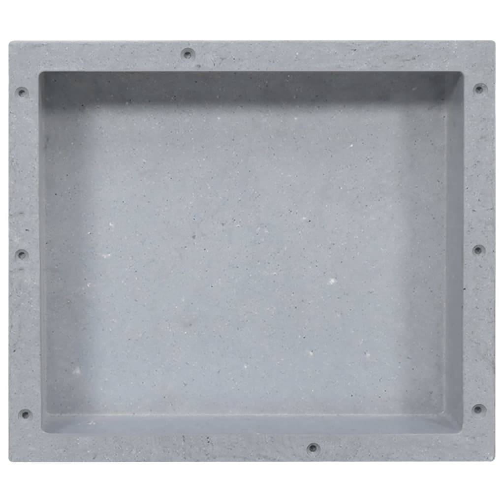 vidaXL Duschnische Mattgrau 41x36x10 cm
