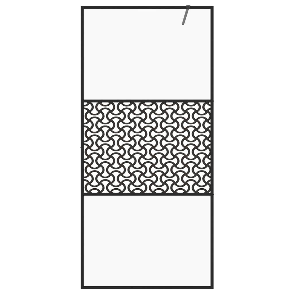 vidaXL Duschwand für Begehbare Dusche mit Klarem ESG Glas 100x195 cm
