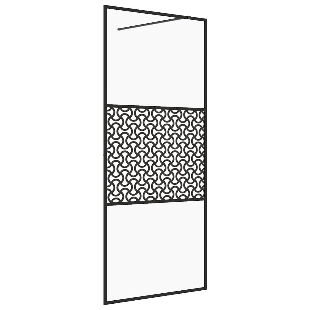 vidaXL Duschwand für Begehbare Dusche mit Klarem ESG Glas 115x195 cm