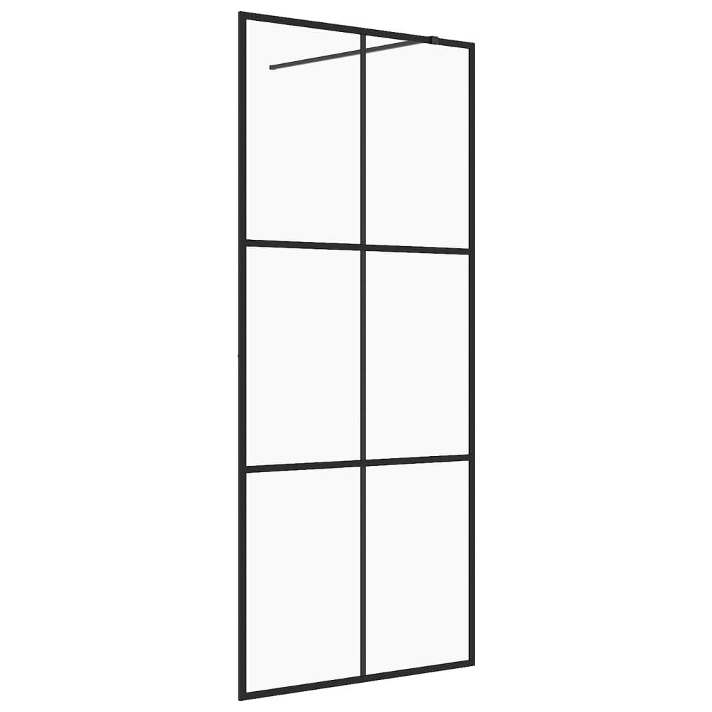 vidaXL Duschwand für Begehbare Dusche mit Klarem ESG Glas 115x195 cm