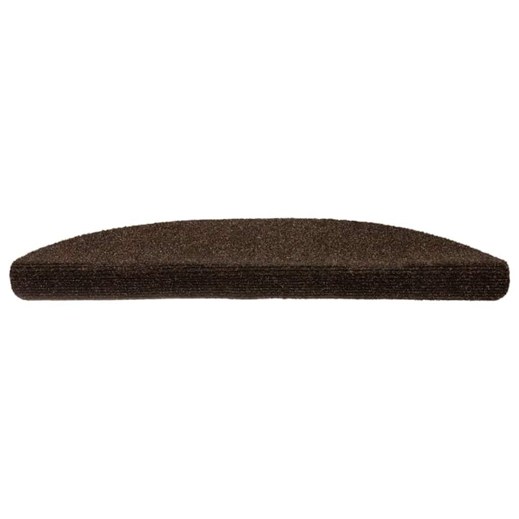vidaXL Selbstklebende Treppenmatten 10 Stk. Braun 56x17x3cm Nadelvlies