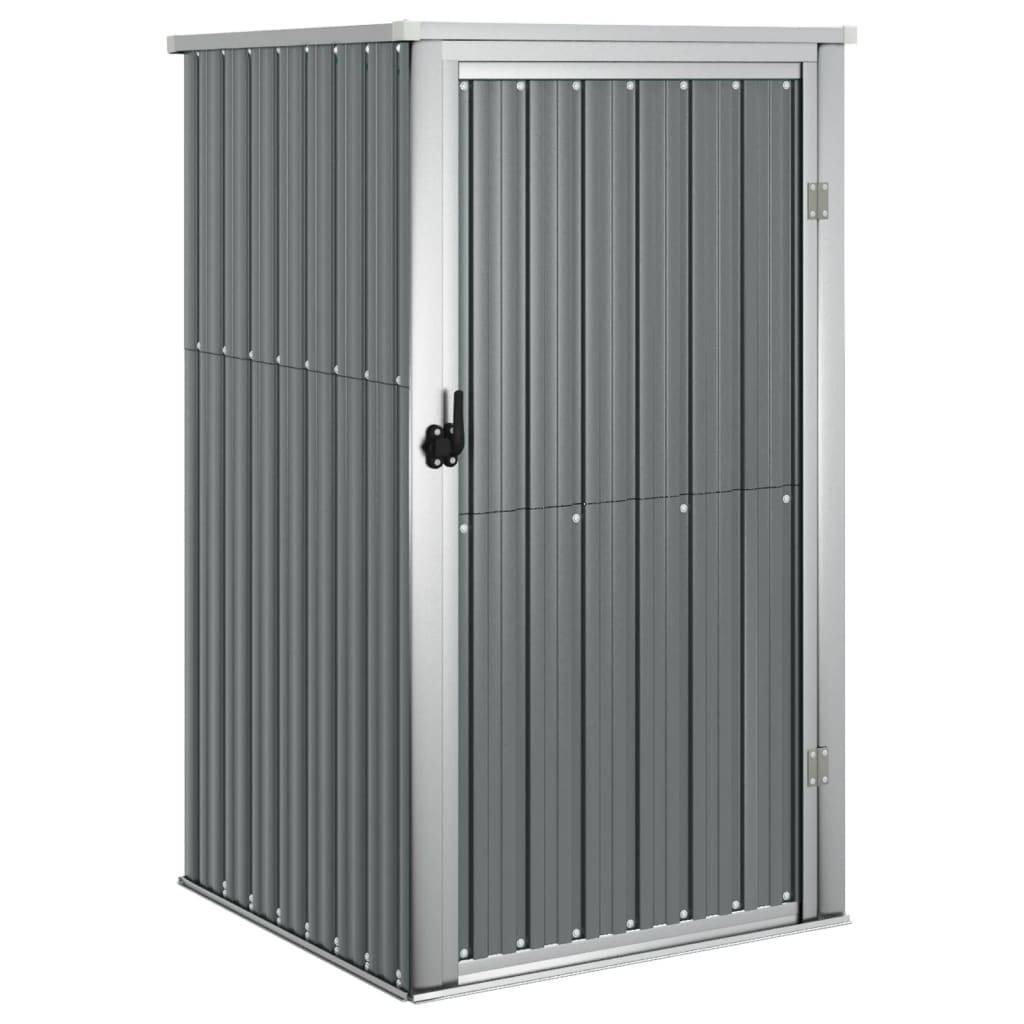 vidaXL Gerätehaus Grau 88x89x161 cm Verzinkter Stahl
