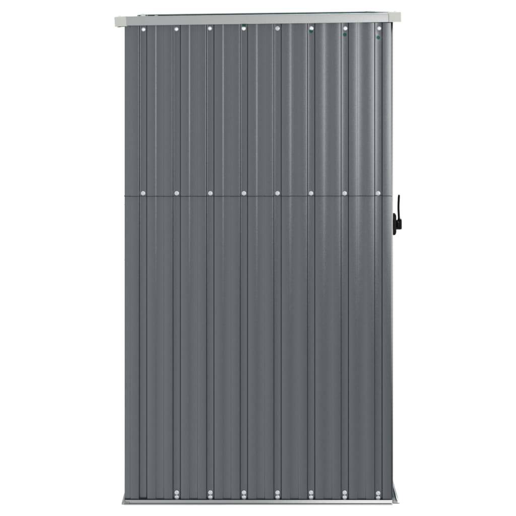 vidaXL Gerätehaus Grau 88x89x161 cm Verzinkter Stahl