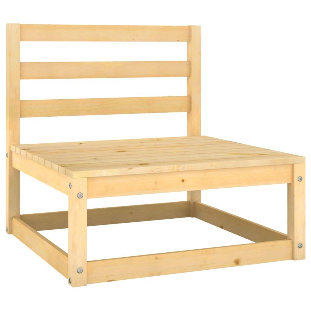 vidaXL 2-tlg. Garten-Lounge-Set mit Kissen Massivholz Kiefer
