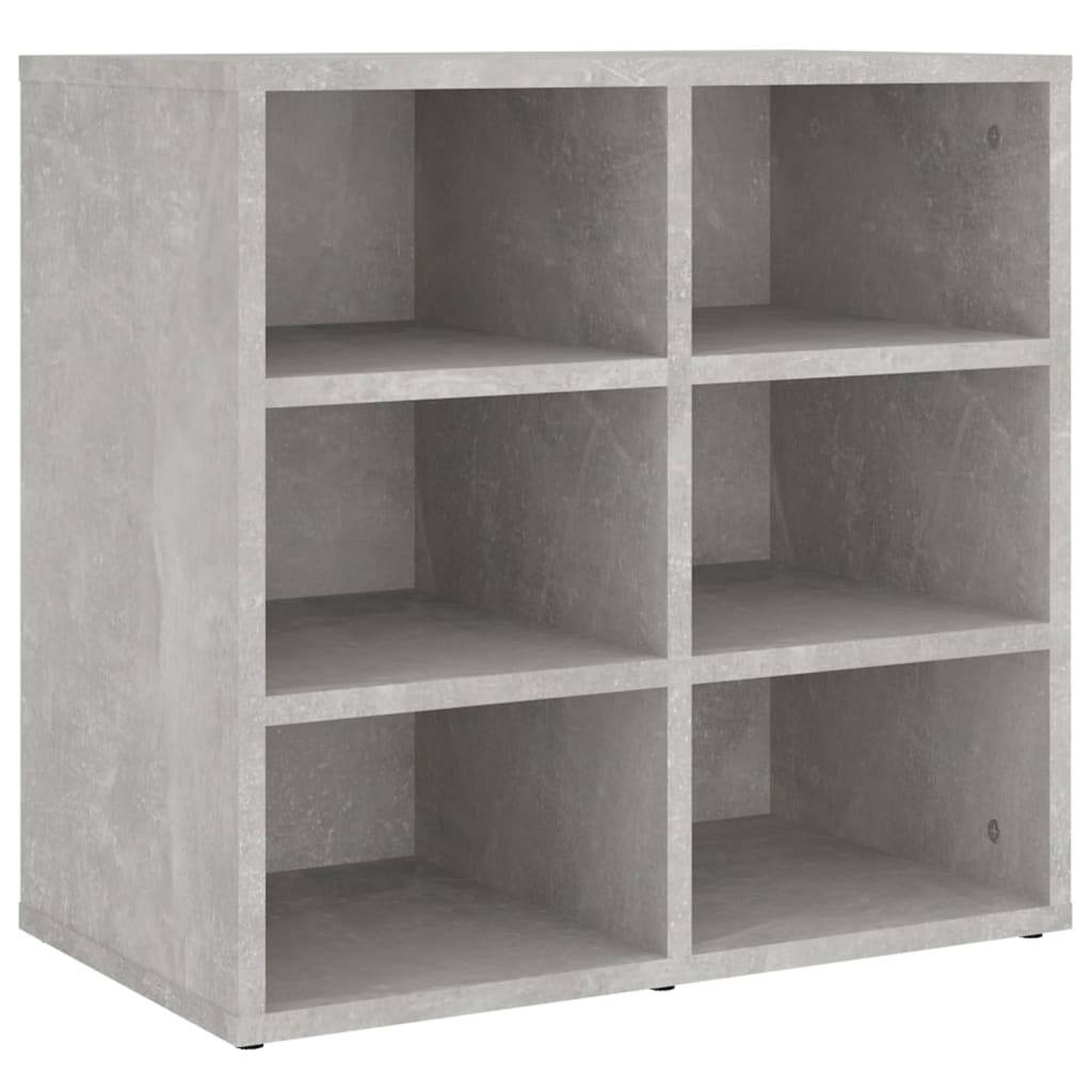vidaXL Schuhregale 2 Stk. Betongrau 52,5x30x50 cm