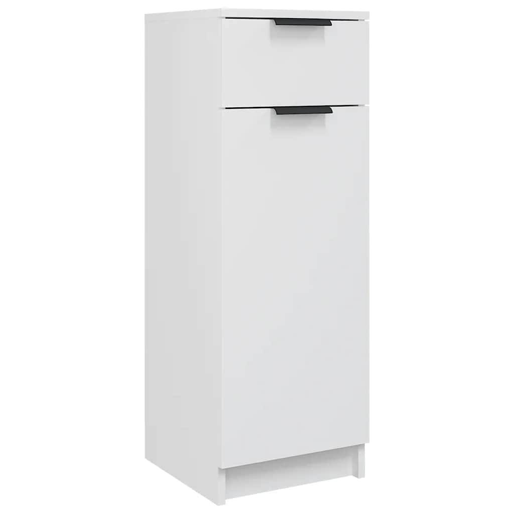 vidaXL Badschrank Weiß 32x34x90 cm Holzwerkstoff