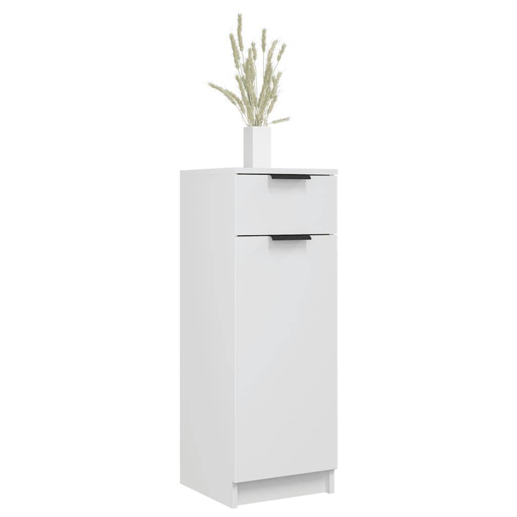 vidaXL Badschrank Weiß 32x34x90 cm Holzwerkstoff