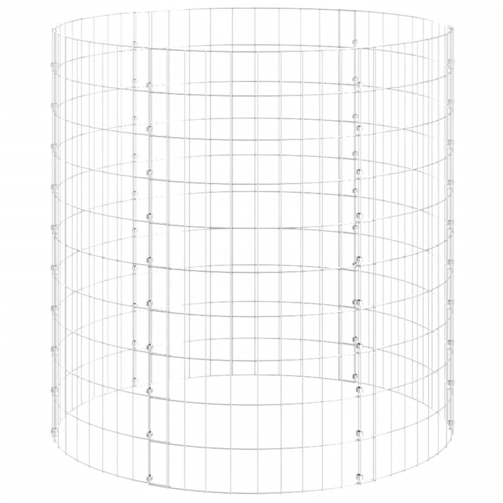 vidaXL Gartenkomposter Ø100x100 cm Verzinkter Stahl