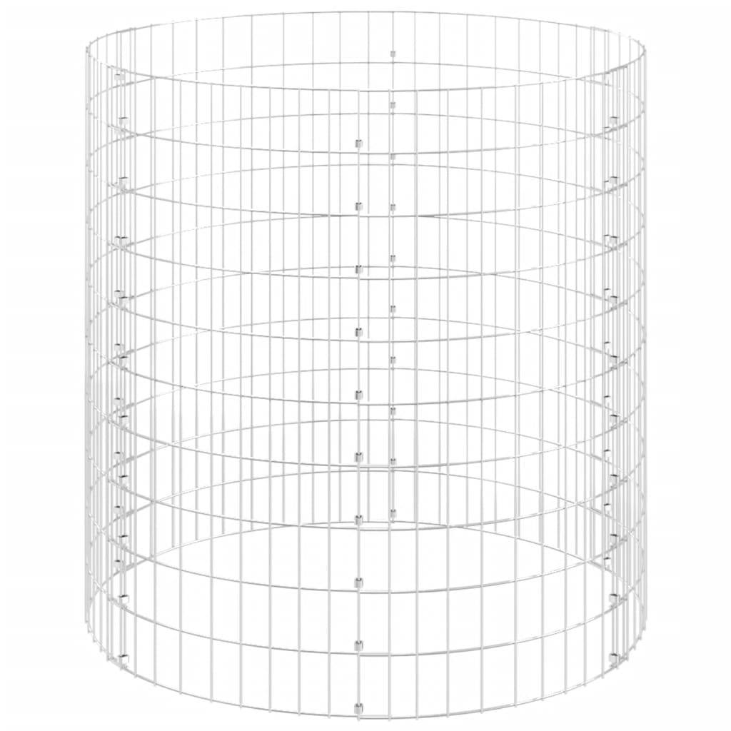 vidaXL Gartenkomposter Ø100x100 cm Verzinkter Stahl