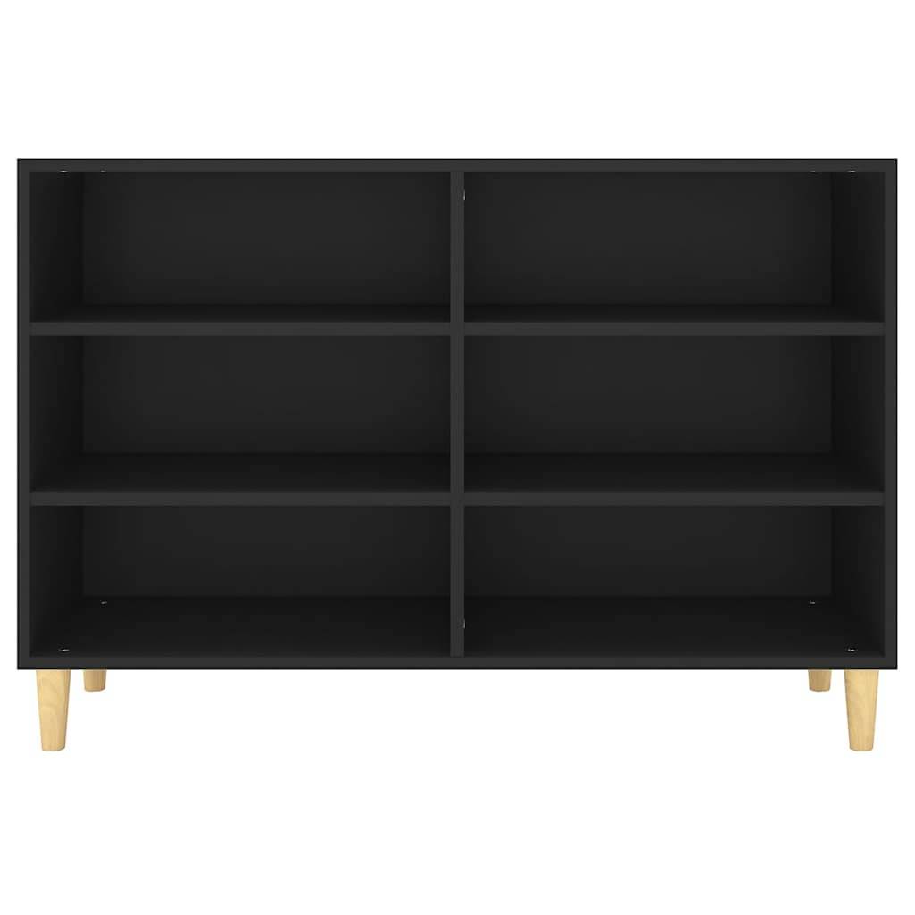 vidaXL Sideboard Schwarz 103,5x35x70 cm Holzwerkstoff