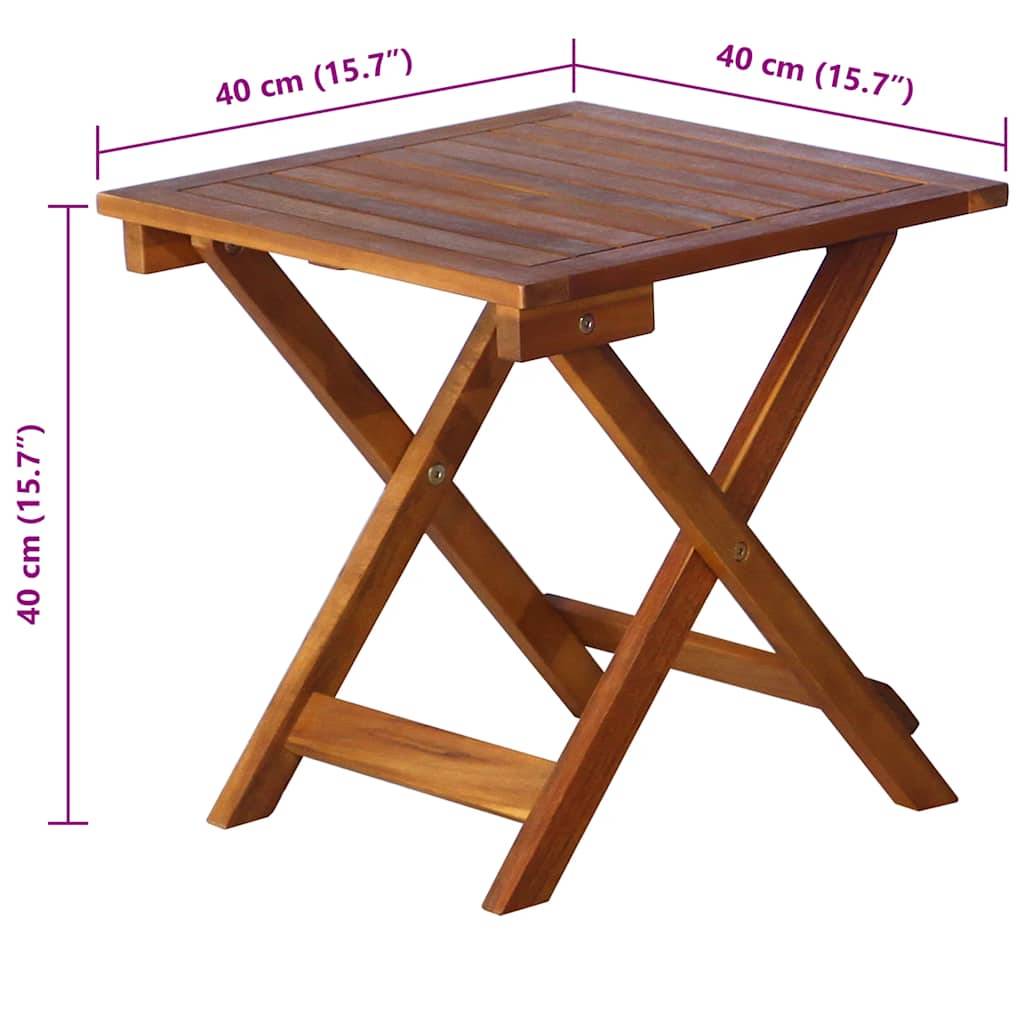 vidaXL Sonnenliegen 2 Stk. mit Tisch und Auflagen Massivholz Akazie