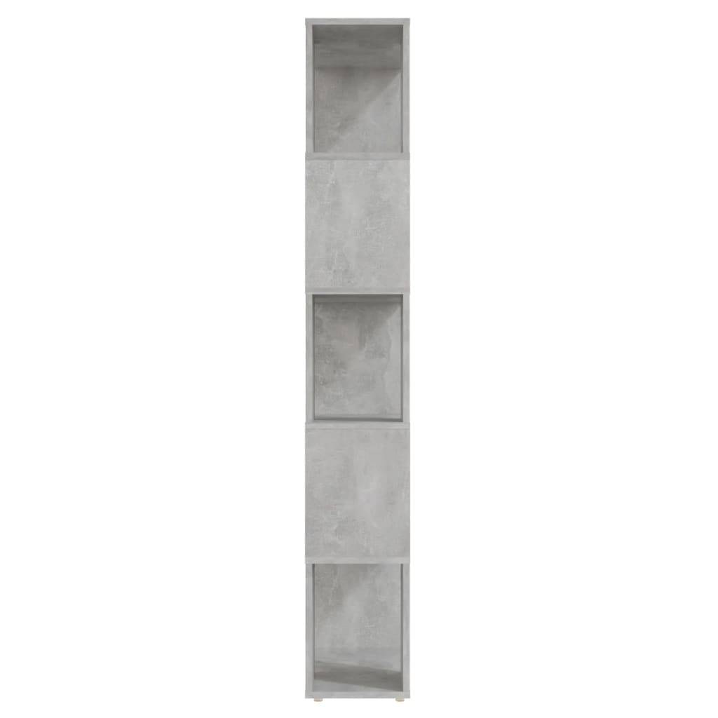 vidaXL Bücherregal Raumteiler Betongrau 60x24x155 cm