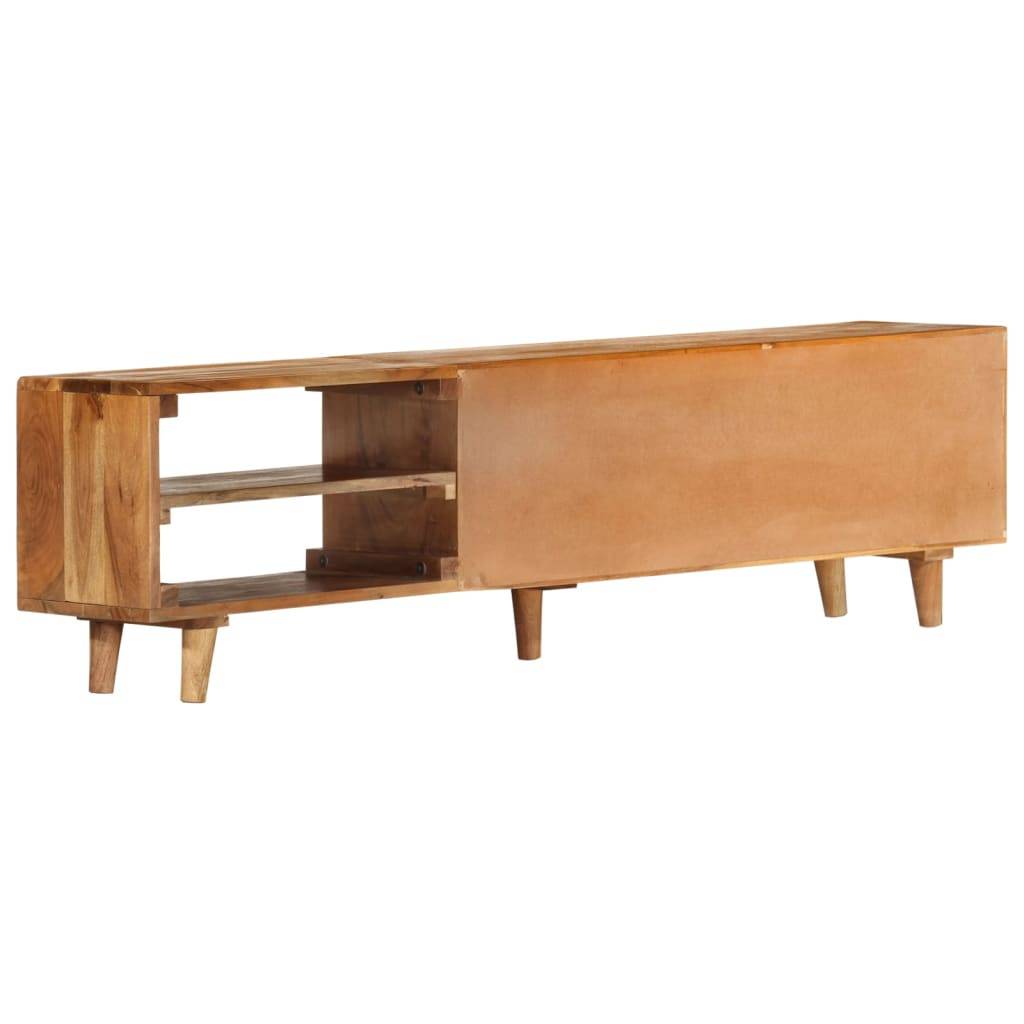 vidaXL TV-Schrank Massivholz Akazie Honigfarbenes Finish 140x30x40 cm