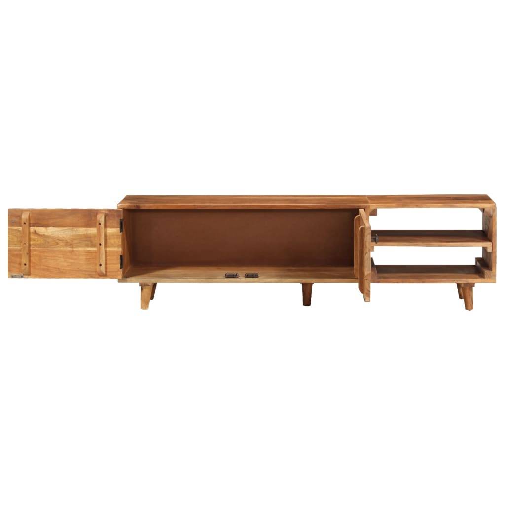 vidaXL TV-Schrank Massivholz Akazie Honigfarbenes Finish 140x30x40 cm