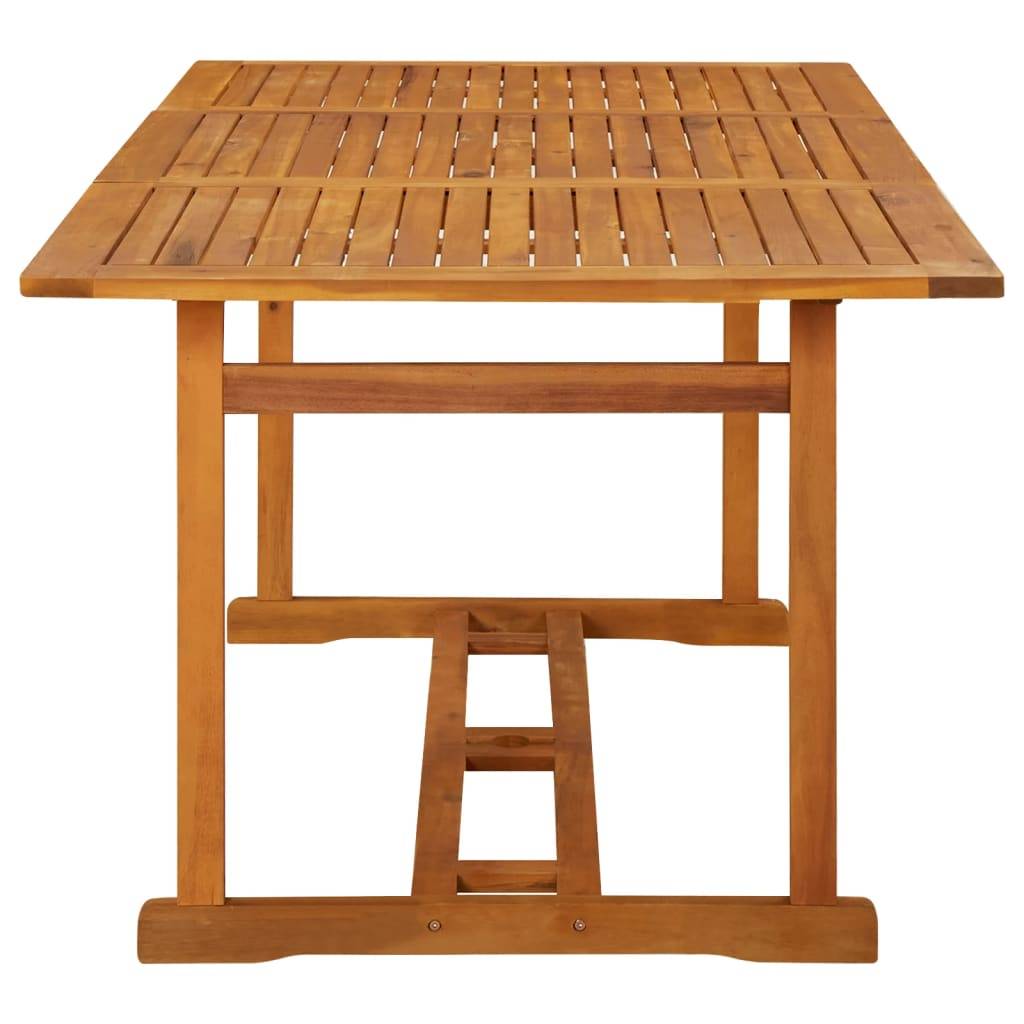 vidaXL Garten-Esstisch 180x90x75 cm Massivholz Akazie