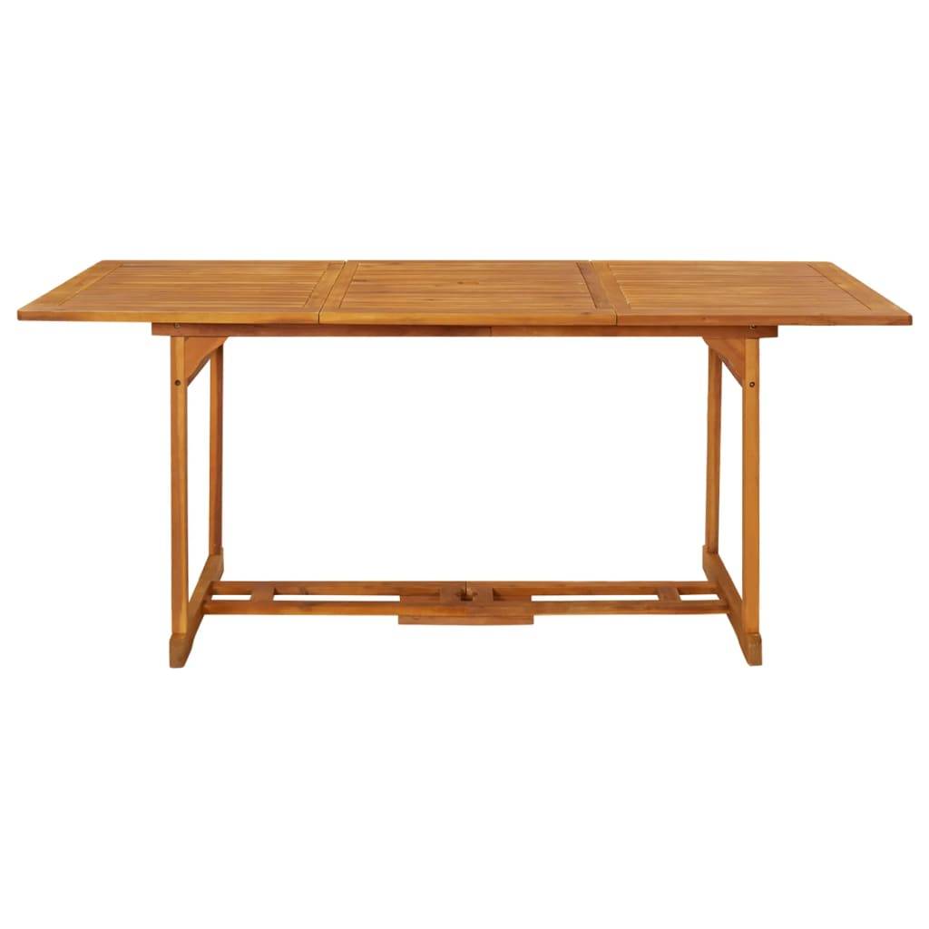 vidaXL Garten-Esstisch 180x90x75 cm Massivholz Akazie