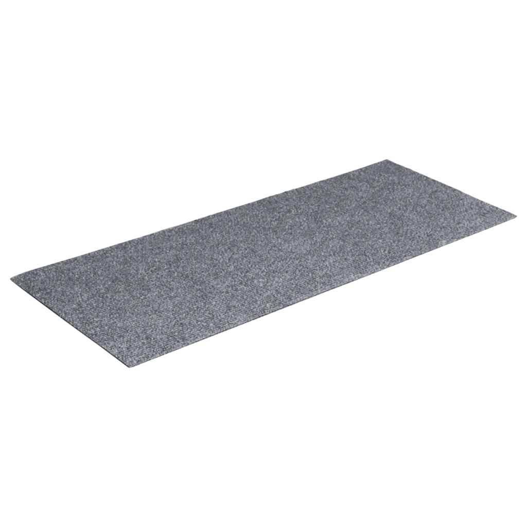 vidaXL Selbstklebende Treppenmatten 15 Stk. 60x25 cm Hellgrau