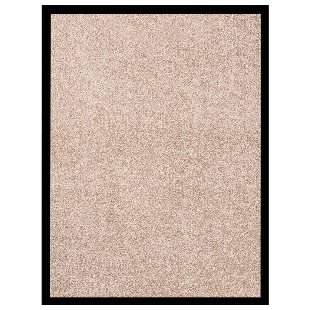 vidaXL Fußmatte Beige 60x80 cm