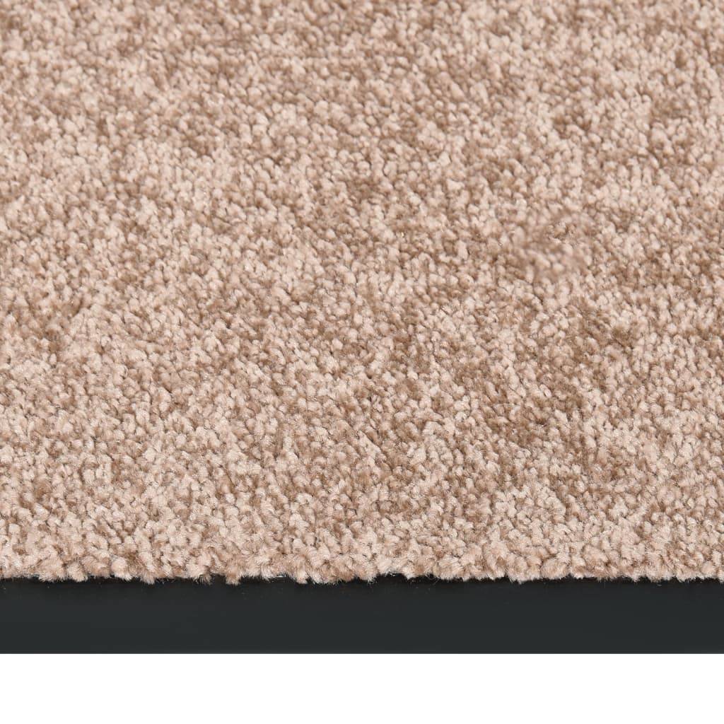 vidaXL Fußmatte Beige 60x80 cm