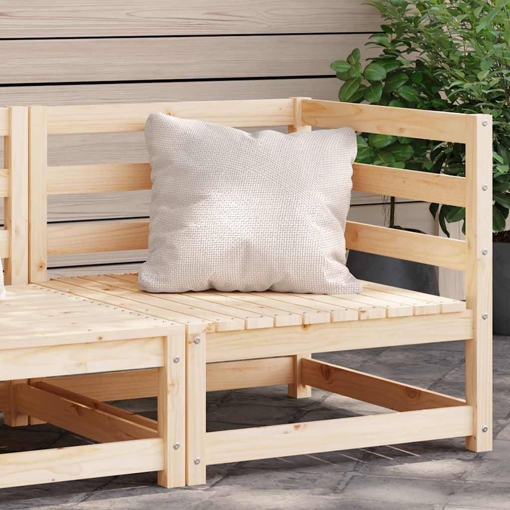 vidaXL Garten-Ecksofa Massivholz Kiefer