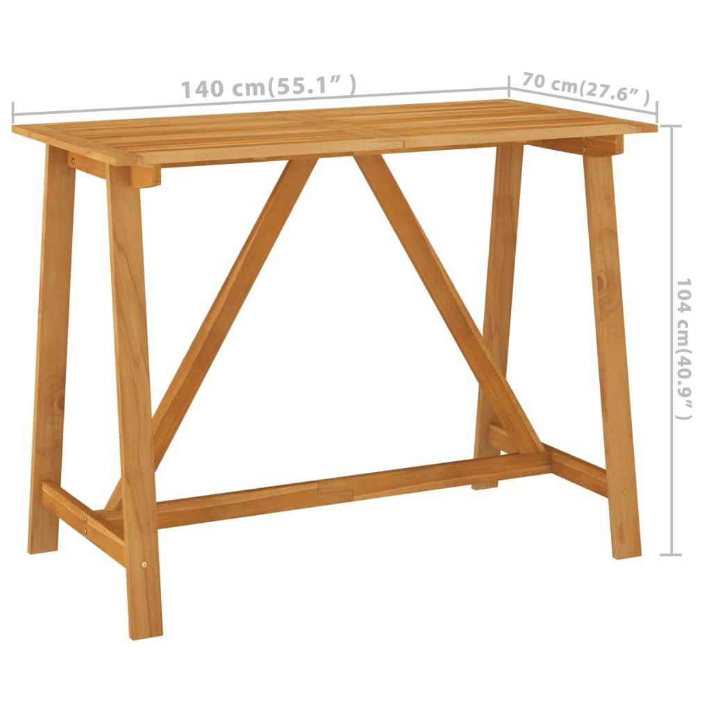 vidaXL 5-tlg. Gartenbar-Set mit Kissen Braun