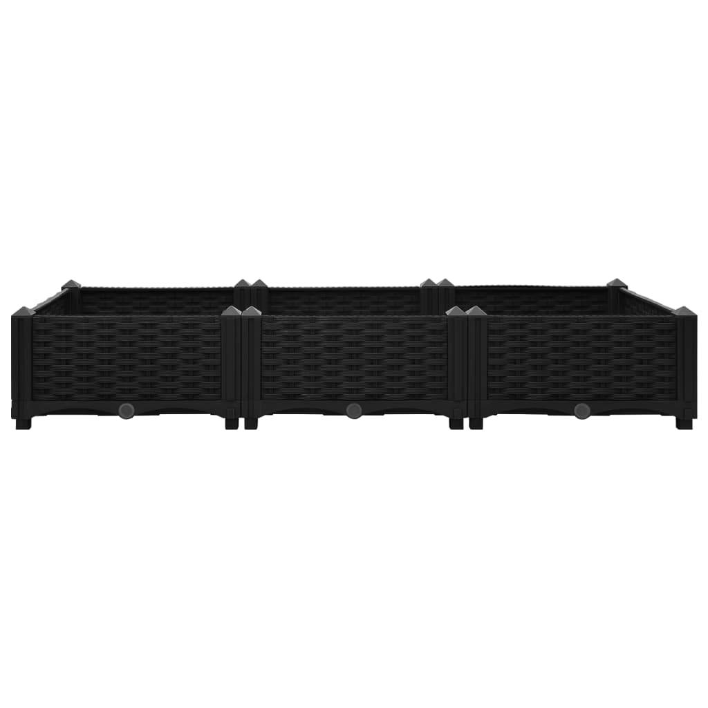 vidaXL Hochbeet 120x40x23 cm Polypropylen