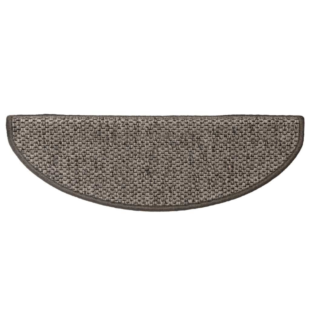 vidaXL Treppenmatten Selbstklebend Sisal 15 Stk. 65x21x4 cm Anthrazit