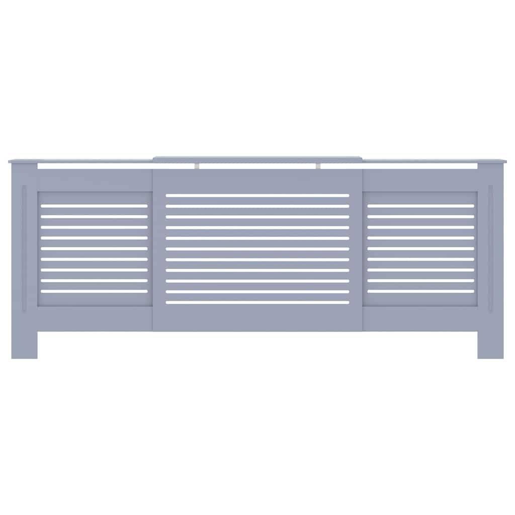 vidaXL MDF Heizkörperverkleidung Grau 205 cm