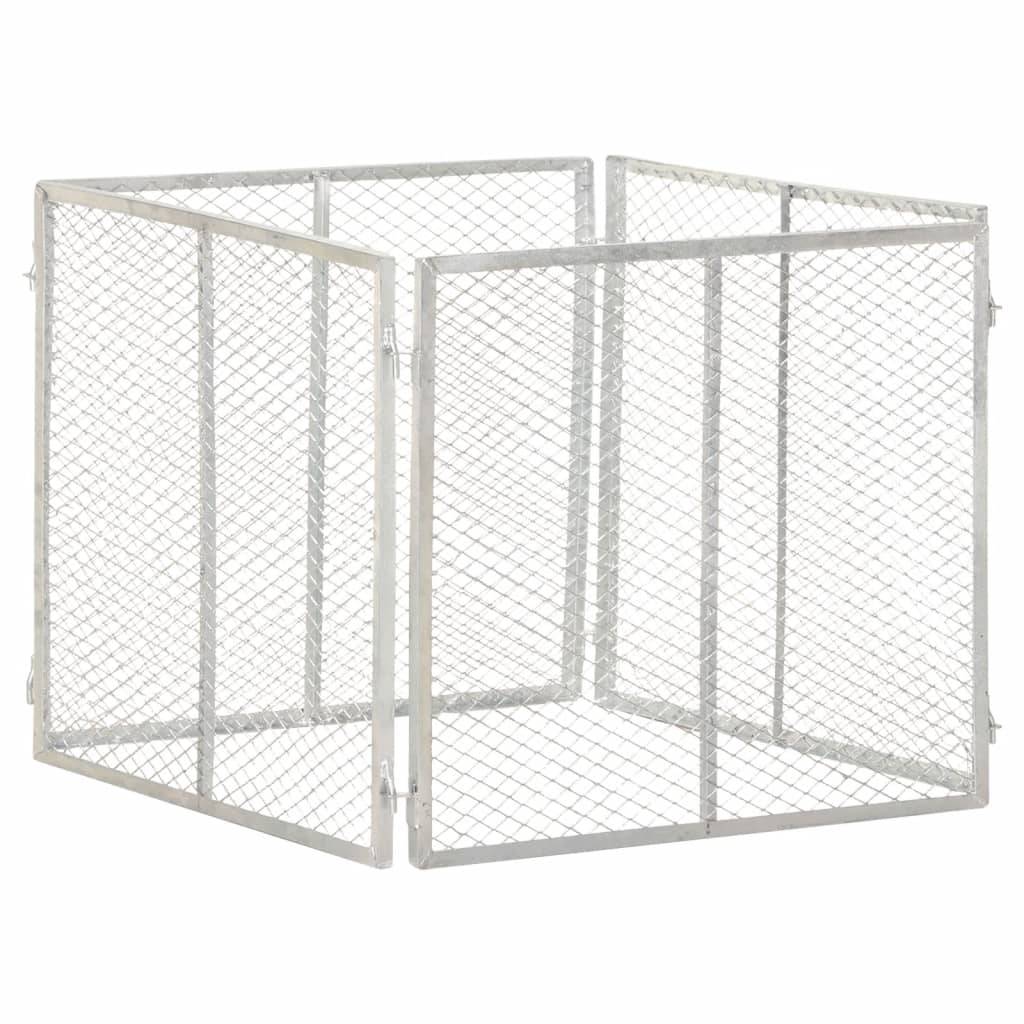 vidaXL Gartenkomposter 85x85x70 cm Verzinktes Eisen