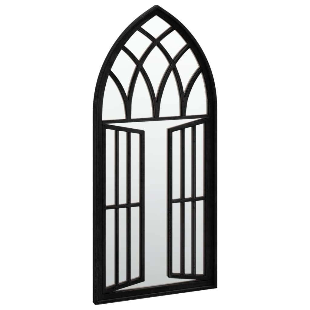 vidaXL Spiegel Schwarz 100x45 cm Eisen für Innenbereich