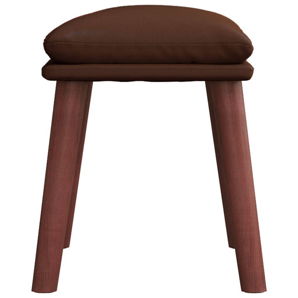 vidaXL Fußhocker Braun 45x29,5x35 cm Kunstleder