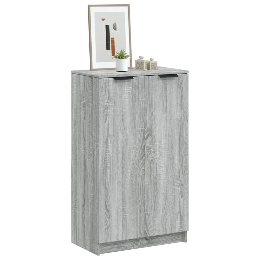 vidaXL Schuhschrank Grau Sonoma 59x35x100 cm Holzwerkstoff