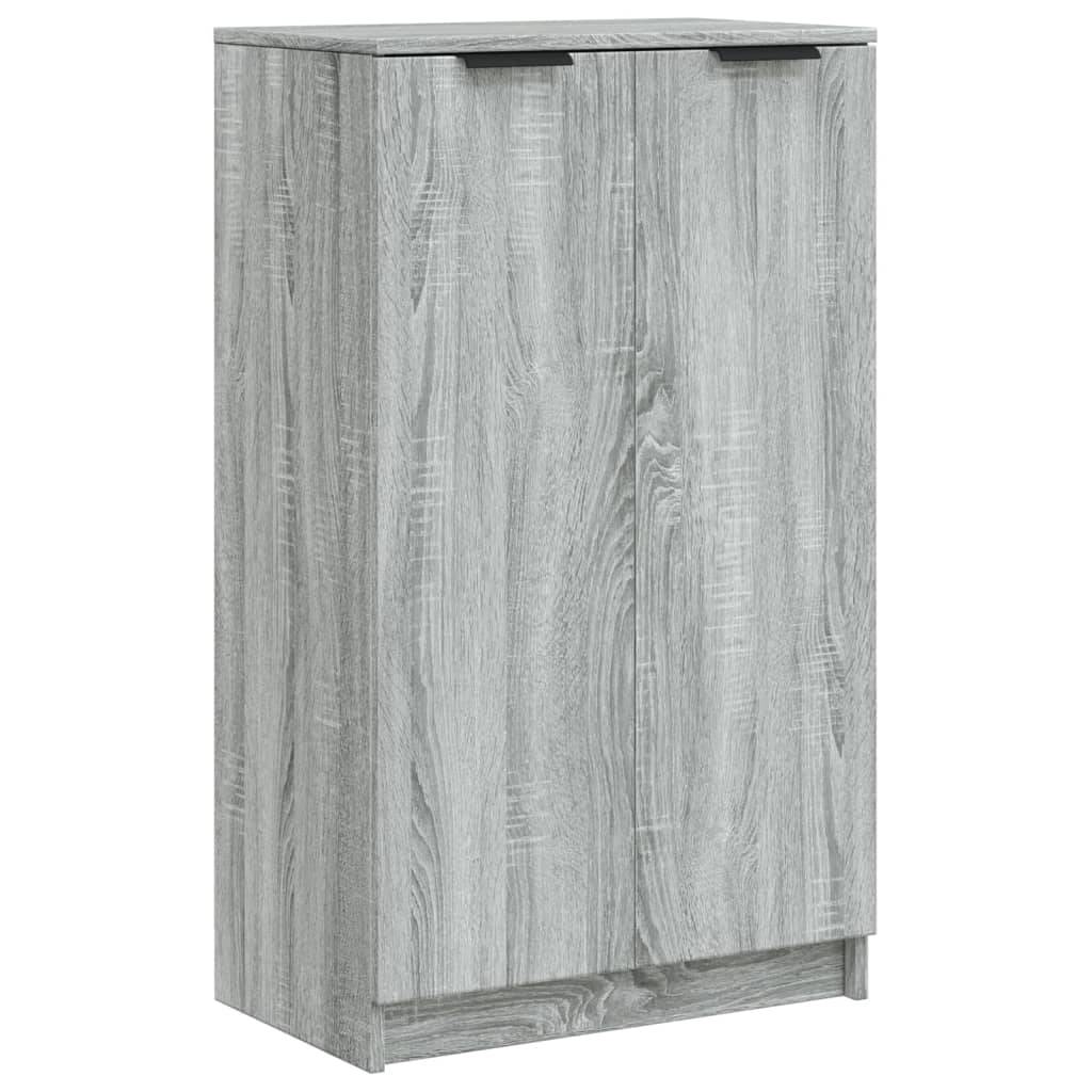 vidaXL Schuhschrank Grau Sonoma 59x35x100 cm Holzwerkstoff