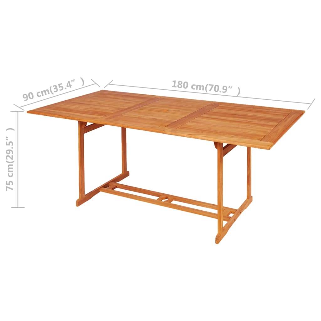 vidaXL 9-tlg. Garten-Essgruppe mit Kissen Massivholz Teak