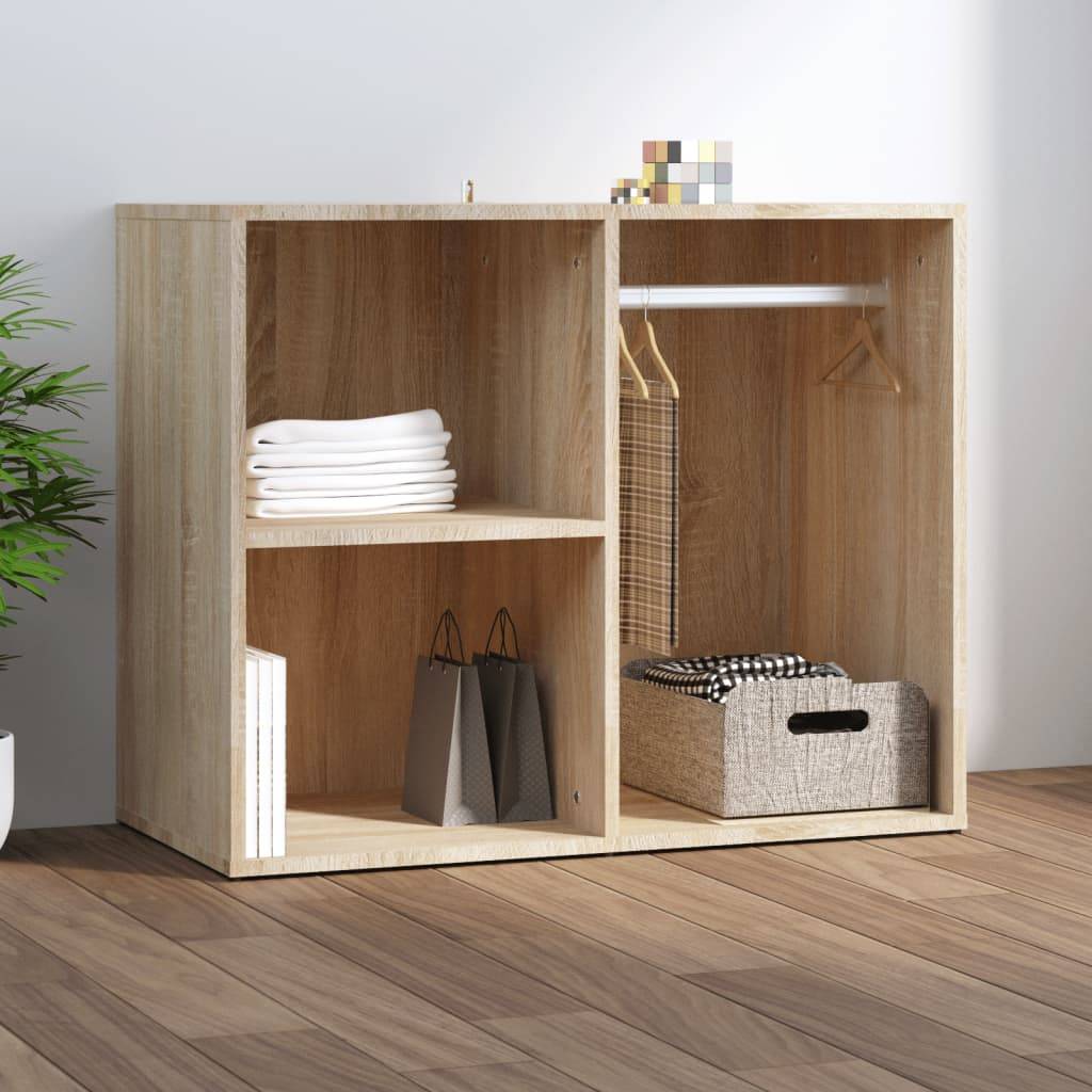 vidaXL Regal für Schminktisch Sonoma-Eiche 80x40x65 cm Holzwerkstoff