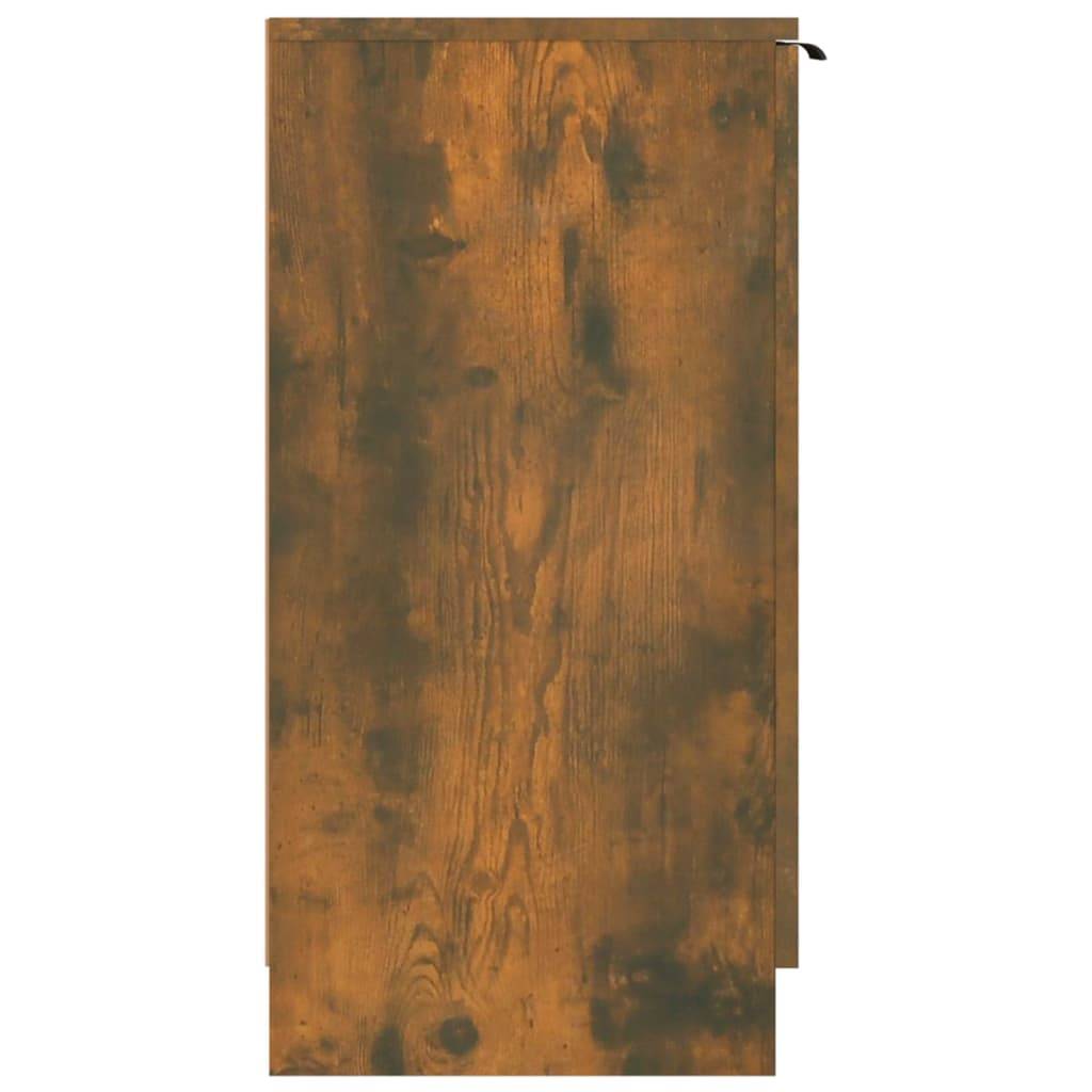 vidaXL Schuhschrank Räuchereiche 59x35x70 cm Holzwerkstoff