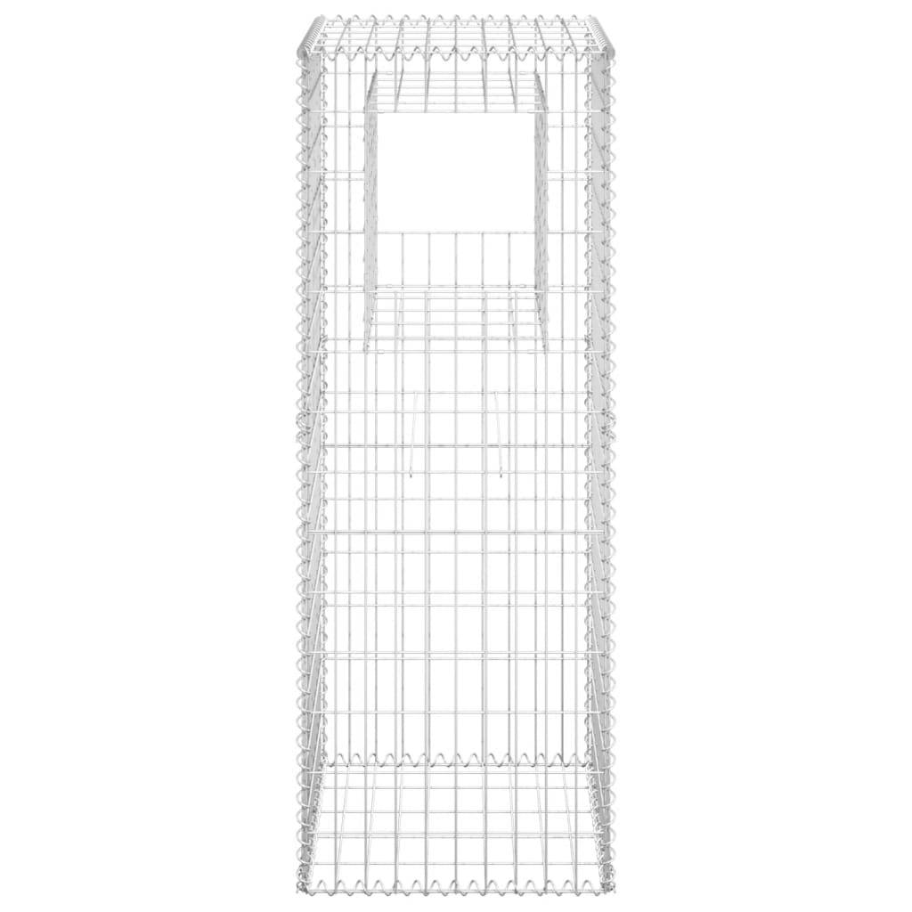 vidaXL Gabionensäulen 2 Stk. 50x50x140 cm Eisen
