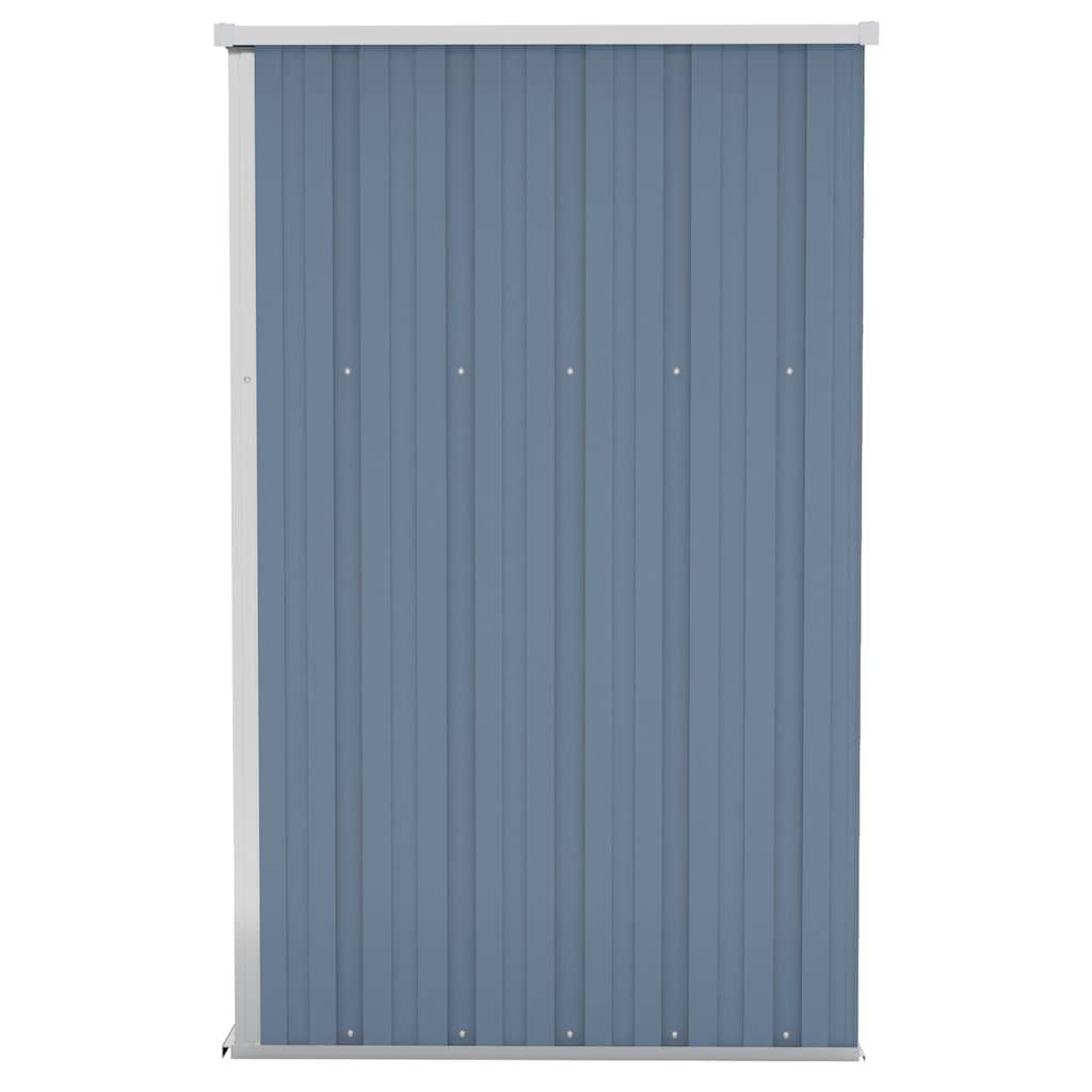 vidaXL Anbauschuppen Grau 118x100x178 cm Verzinkter Stahl