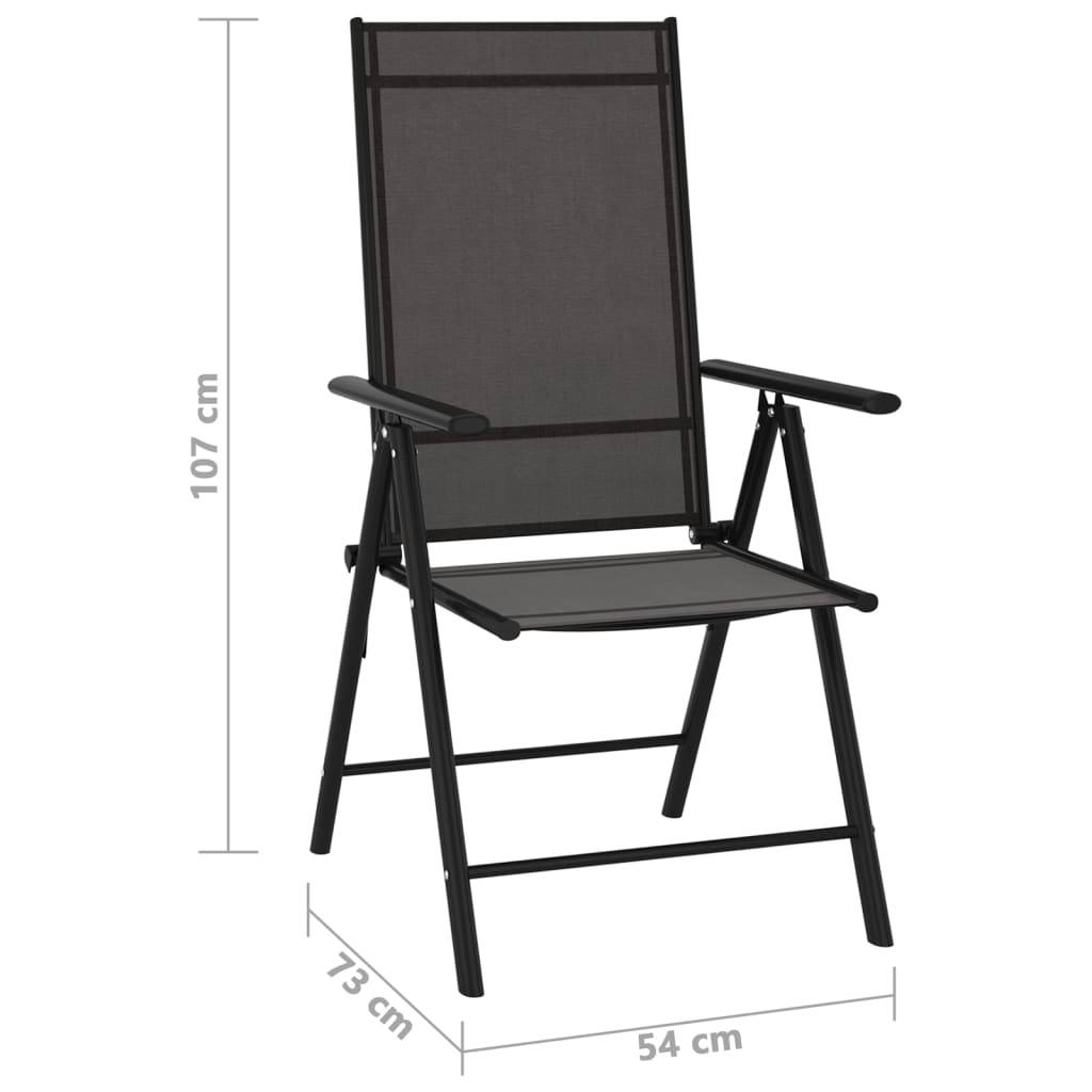 vidaXL 9-tlg. Garten-Lounge-Set Schwarz und Anthrazit