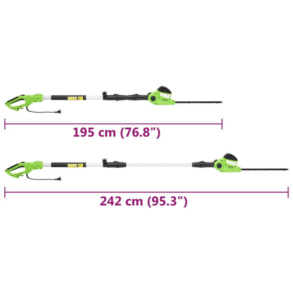 vidaXL Elektrische Teleskopstangen-Heckenschere 41 cm 550 W