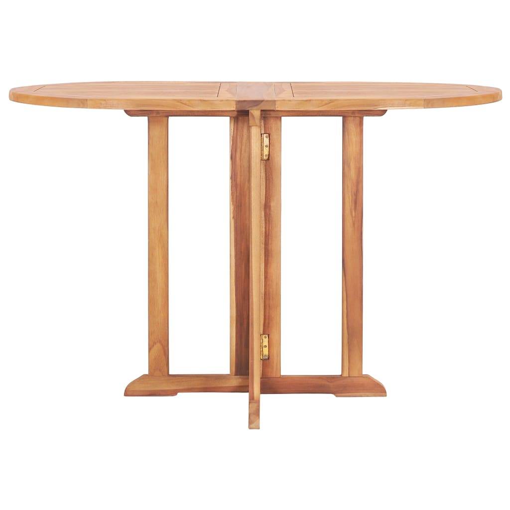 vidaXL 5-tlg. Garten-Essgruppe Klappbar Massivholz Teak