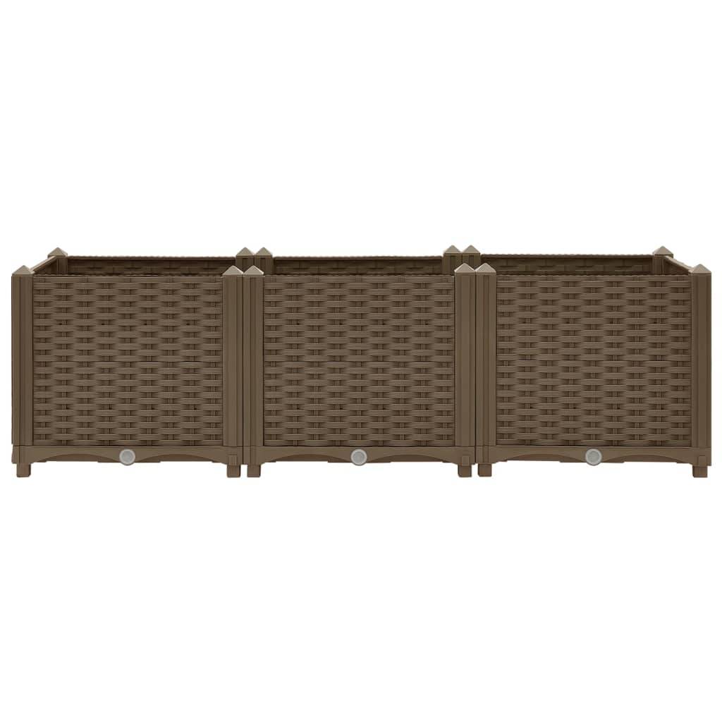 vidaXL Hochbeet 120x40x38 cm Polypropylen