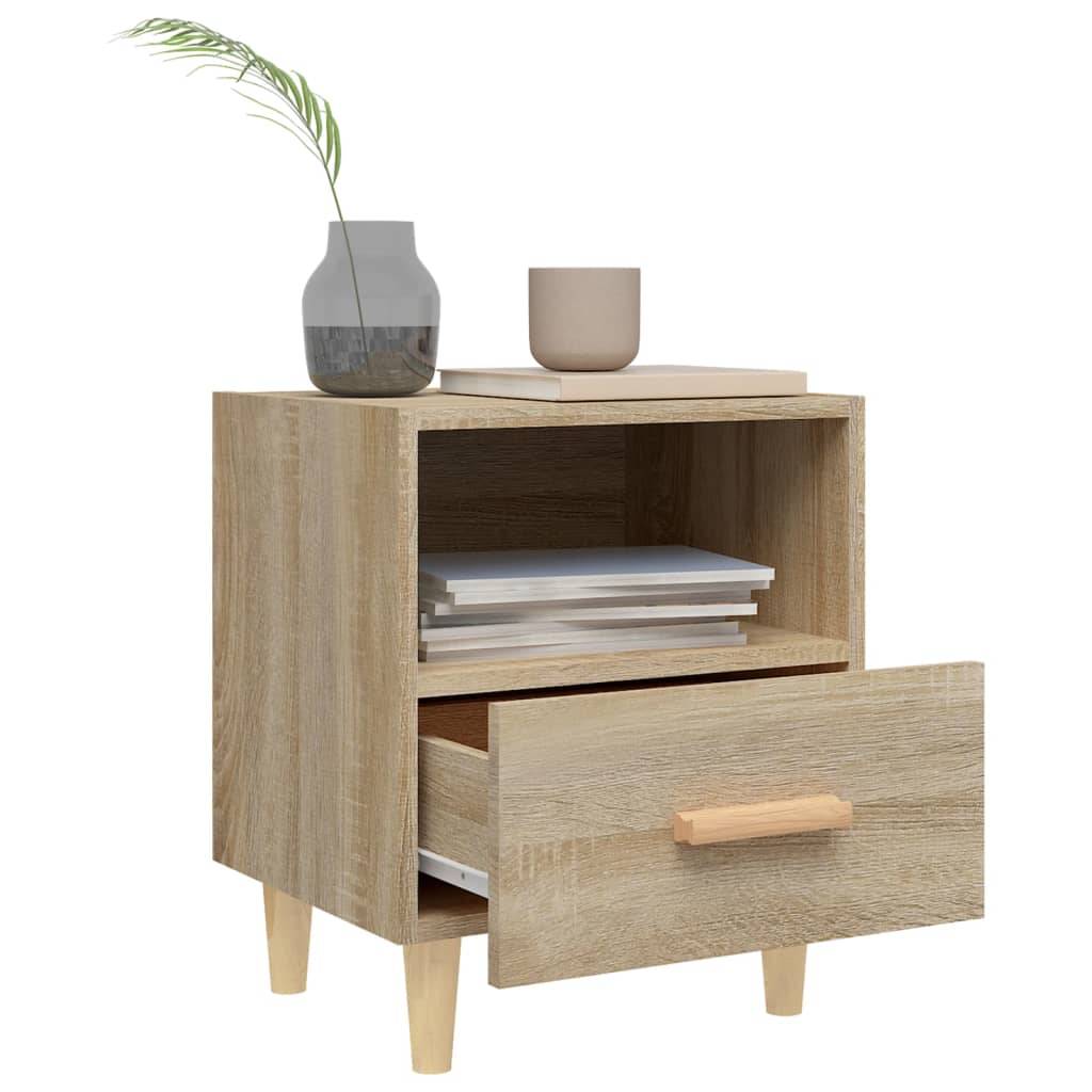 vidaXL Nachttische 2 Stk. Sonoma-Eiche 40x35x47 cm