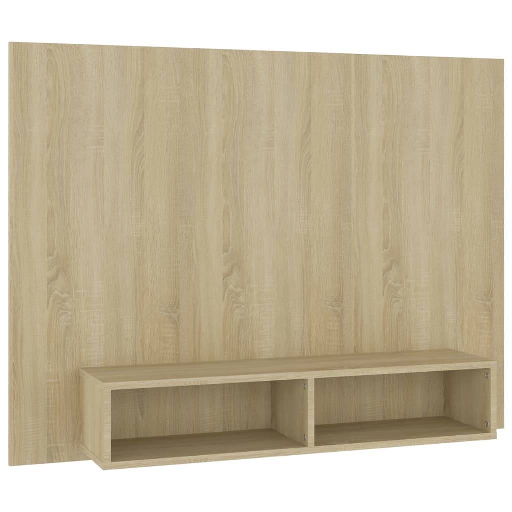 vidaXL TV-Wandschrank Sonoma-Eiche 120x23,5x90 cm Holzwerkstoff